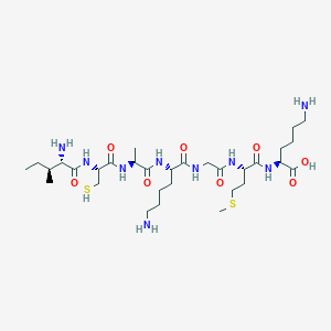 L-Isoleucyl-L-cysteinyl-L-alanyl-L-lysylglycyl-L-methionyl-L-lysine