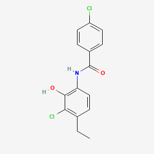 4-Chloro-N-(3-chloro-4-ethyl-2-hydroxyphenyl)benzamide