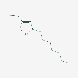 4-Ethyl-2-heptyl-2,5-dihydrofuran