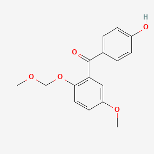 (4-Hydroxyphenyl)[5-methoxy-2-(methoxymethoxy)phenyl]methanone