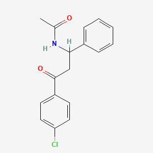 N-[3-(4-chlorophenyl)-3-oxo-1-phenylpropyl]acetamide