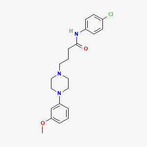 N-(4-Chlorophenyl)-4-[4-(3-methoxyphenyl)piperazin-1-yl]butanamide