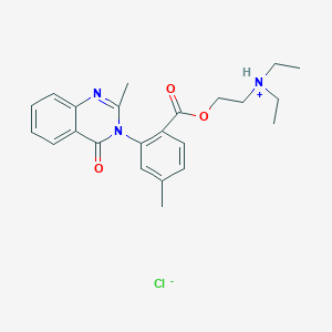 Benzoic acid, 4-methyl-3-(2-methyl-4-oxo-3(4H)-quinazolinyl)-, 2-(diethylamino)ethyl ester, monohydrochloride