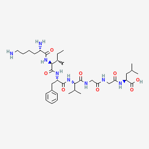 L-Lysyl-L-isoleucyl-L-phenylalanyl-L-valylglycylglycyl-L-leucine