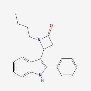 1-Butyl-4-(2-phenyl-1H-indol-3-yl)azetidin-2-one