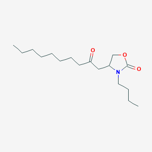 2-Oxazolidinone, 3-butyl-4-(2-oxodecyl)-