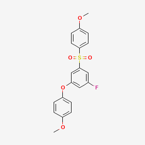 1-Fluoro-3-(4-methoxybenzene-1-sulfonyl)-5-(4-methoxyphenoxy)benzene