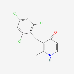 2-Methyl-3-[(2,4,6-trichlorophenyl)methyl]pyridin-4(1H)-one