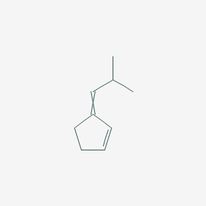 molecular formula C9H14 B15403529 3-(2-Methylpropylidene)cyclopent-1-ene CAS No. 921597-49-1