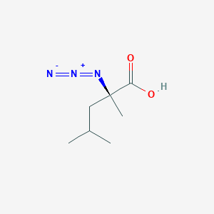 Pentanoic acid, 2-azido-2,4-dimethyl-, (2S)-