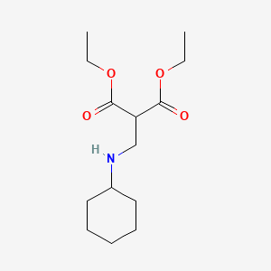 molecular formula C14H25NO4 B15403543 Diethyl [(cyclohexylamino)methyl]propanedioate CAS No. 915202-21-0