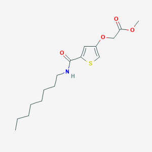 molecular formula C16H25NO4S B15403765 Methyl {[5-(octylcarbamoyl)thiophen-3-yl]oxy}acetate CAS No. 922714-90-7