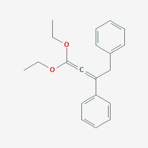 molecular formula C20H22O2 B15403798 1,1'-(1,1-Diethoxybuta-1,2-diene-3,4-diyl)dibenzene CAS No. 922173-85-1