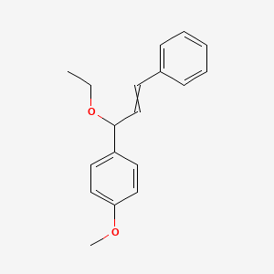 1-(1-Ethoxy-3-phenylprop-2-en-1-yl)-4-methoxybenzene