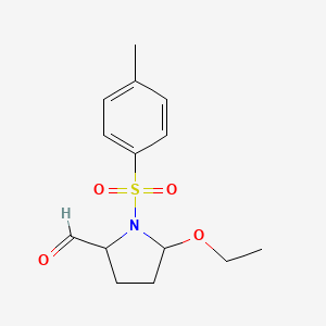 5-Ethoxy-1-(4-methylbenzene-1-sulfonyl)pyrrolidine-2-carbaldehyde