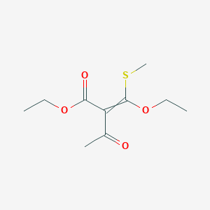 Ethyl 2-[ethoxy(methylsulfanyl)methylidene]-3-oxobutanoate