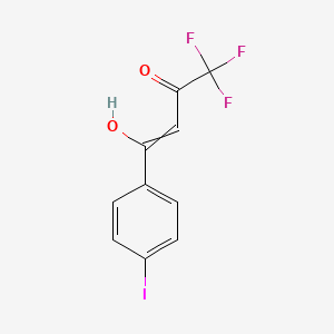 molecular formula C10H6F3IO2 B15403906 2-Buten-1-one, 4,4,4-trifluoro-3-hydroxy-1-(4-iodophenyl)- CAS No. 855524-49-1