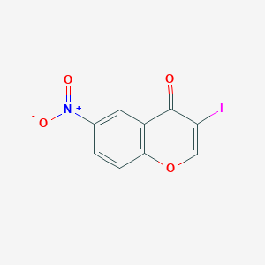 molecular formula C9H4INO4 B15403913 3-Iodo-6-nitro-4H-chromen-4-one CAS No. 892500-91-3