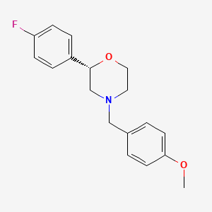 (2S)-2-(4-fluorophenyl)-4-[(4-methoxyphenyl)methyl]morpholine