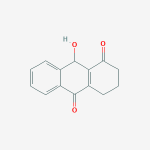 molecular formula C14H12O3 B15403938 9-Hydroxy-2,3,4,9-tetrahydroanthracene-1,10-dione CAS No. 912272-23-2