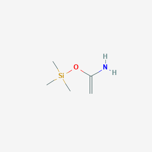 molecular formula C5H13NOSi B15403940 1-[(Trimethylsilyl)oxy]ethen-1-amine CAS No. 834880-79-4