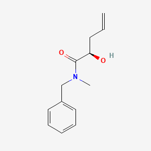 molecular formula C13H17NO2 B15403947 4-Pentenamide, 2-hydroxy-N-methyl-N-(phenylmethyl)-, (2R)- CAS No. 835640-94-3