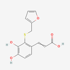 3-(2-{[(Furan-2-yl)methyl]sulfanyl}-3,4-dihydroxyphenyl)prop-2-enoic acid