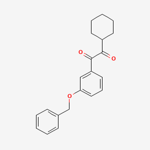 1-[3-(Benzyloxy)phenyl]-2-cyclohexylethane-1,2-dione