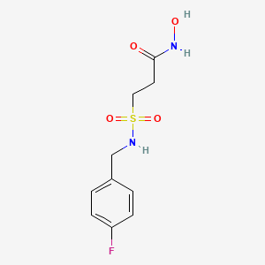 3-{[(4-Fluorophenyl)methyl]sulfamoyl}-N-hydroxypropanamide