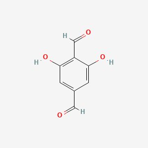 molecular formula C8H6O4 B15403985 2,6-Dihydroxybenzene-1,4-dicarbaldehyde CAS No. 848154-73-4