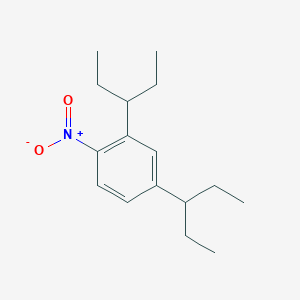 molecular formula C16H25NO2 B15404021 Benzene, 2,4-bis(1-ethylpropyl)-1-nitro- CAS No. 851385-07-4