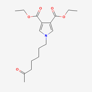 molecular formula C17H25NO5 B15404044 Diethyl 1-(6-oxoheptyl)-1H-pyrrole-3,4-dicarboxylate CAS No. 920514-02-9