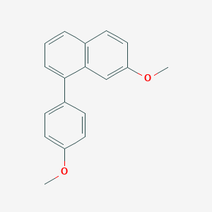 molecular formula C18H16O2 B15404059 Naphthalene, 7-methoxy-1-(4-methoxyphenyl)- CAS No. 851330-27-3