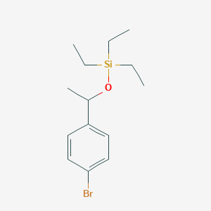 Silane, [1-(4-bromophenyl)ethoxy]triethyl-