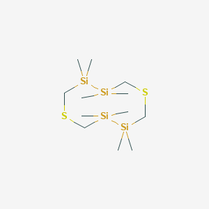 molecular formula C12H32S2Si4 B15404081 3,3,4,4,8,8,9,9-Octamethyl-1,6,3,4,8,9-dithiatetrasilecane CAS No. 914096-98-3