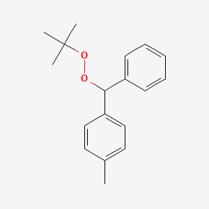 molecular formula C18H22O2 B15404094 1-[(tert-Butylperoxy)(phenyl)methyl]-4-methylbenzene CAS No. 918624-71-2