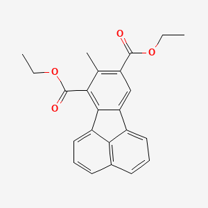 molecular formula C23H20O4 B15404100 Diethyl 8-methylfluoranthene-7,9-dicarboxylate CAS No. 925430-12-2