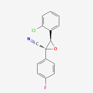 (2R,3R)-3-(2-chlorophenyl)-2-(4-fluorophenyl)oxirane-2-carbonitrile