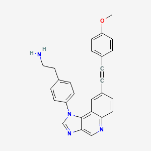 Benzeneethanamine, 4-[8-[2-(4-methoxyphenyl)ethynyl]-1H-imidazo[4,5-c]quinolin-1-yl]-