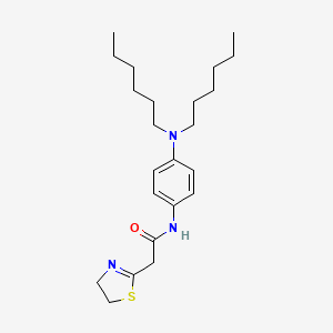 N-[4-(Dihexylamino)phenyl]-2-(4,5-dihydro-1,3-thiazol-2-YL)acetamide