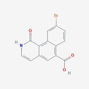 molecular formula C14H8BrNO3 B15404166 9-Bromo-1-oxo-1,2-dihydrobenzo[h]isoquinoline-6-carboxylic acid CAS No. 919290-64-5