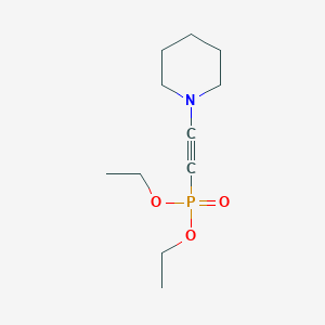 molecular formula C11H20NO3P B15404180 Phosphonic acid, (1-piperidinylethynyl)-, diethyl ester CAS No. 871934-16-6