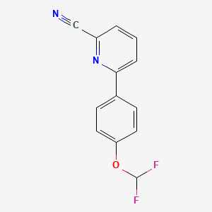 6-[4-(Difluoromethoxy)phenyl]pyridine-2-carbonitrile