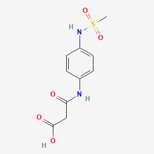 3-{4-[(Methanesulfonyl)amino]anilino}-3-oxopropanoic acid