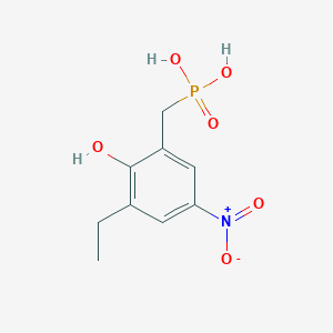 [(3-Ethyl-2-hydroxy-5-nitrophenyl)methyl]phosphonic acid