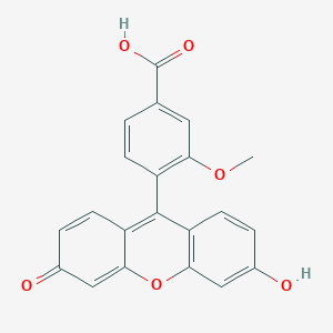 4-(6-Hydroxy-3-oxo-3H-xanthen-9-YL)-3-methoxybenzoic acid