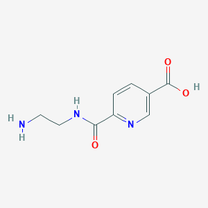 6-[(2-Aminoethyl)carbamoyl]pyridine-3-carboxylic acid