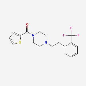 (Thiophen-2-yl)(4-{2-[2-(trifluoromethyl)phenyl]ethyl}piperazin-1-yl)methanone