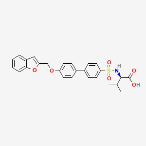 N-{4'-[(1-Benzofuran-2-yl)methoxy][1,1'-biphenyl]-4-sulfonyl}-D-valine