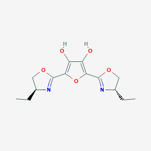 2,5-bis[(4S)-4-ethyl-4,5-dihydro-1,3-oxazol-2-yl]furan-3,4-diol